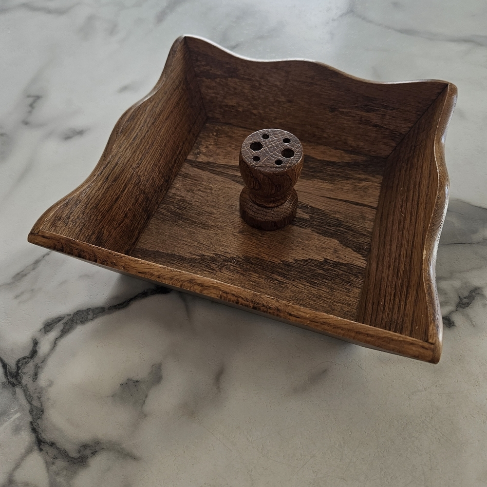 Wood nut bowl